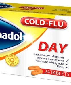 Panadol Cold And Flu Day Tab Fast Effective Relief, Blocked & Runny Nose, Headache & Body Ache and Fever, 24s