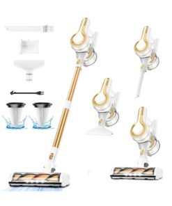 SINCHER H350G Cordless Vacuum Cleaner, 30KPa Ultra Suction Stick Vacuum - Upgraded  5-Series Compact Brush, Removable Battery, 350W Brushless Motor - 6-in-1 for Hard Floors, Pet Hair, Home, Car