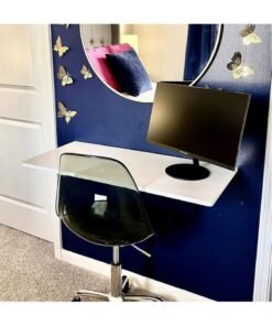 MODERN HOME White Wall-Mounted Foldable Table & Desk 80×50 – Space-Saving, Multi-Purpose Home & Office Desk