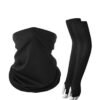 WOSAWE 3-Pieces Neck Gaiter Mask  for Men Women Bandana Face Cover Scarf Cycling Outdoors Sports Soft Elasticity Quick-dry with Cooling Ice Silk Arm Sleeves Summer UV Sun Protection