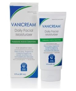 Vanicream Daily facial moisturizer with ceramides and hyaluronic acid, hydrating and nourishing, lightweight and oil-free, free of common irritants, suitable for sensitive skin, unisex, 89ml