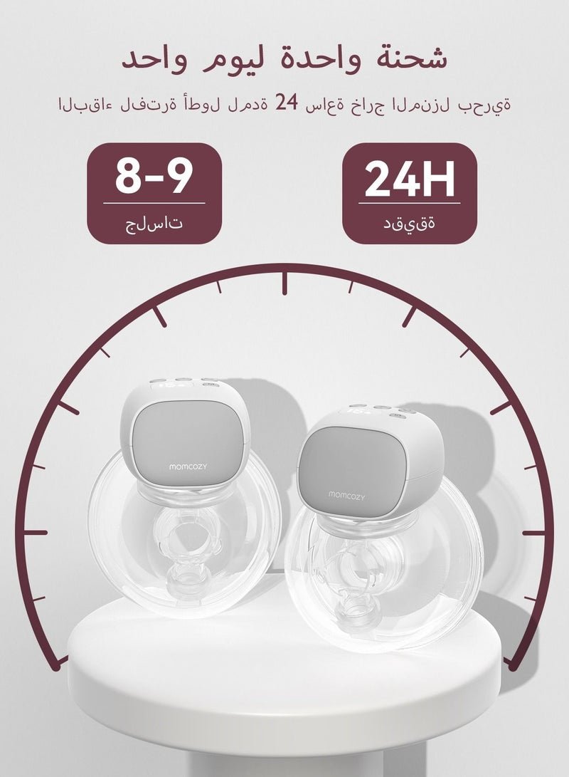Momcozy S9 Pro Double Breast Pump Electric , Wearable Breast Pump, LED Display, 2 Modes and 9 Levels