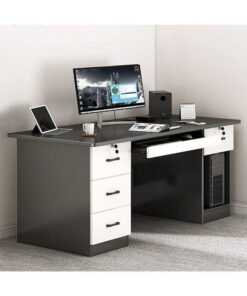 Alternative view of NKX Computer and Multifunction Table Home Office Workstation 120 CM with 3 Drawers