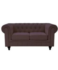 Maharat Al Bahar Chester Hill 2 Seater Fabric Sofa Brown 160x80x80