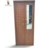 SULSHA 2 Door Wooden Wardrobe Cabinet Cupboard Engineered Wood Perfect Modern Stylish Heavy Duty With Mirror Charry