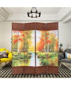 keke 4-Panel Room Divider Screen for Privacy Partition