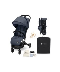neobreez LITEX Ultra-Lightweight Cabin Size Approved Travel Stroller|Trolley Handle Compact Foldable Pushchair,  Baby Kids Todddler Stroller, Travel Trolley,  Waterproof UPF 50+Canopy, 0-3yrs,  15kg,  3yrs Warranty