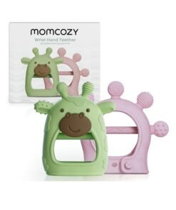 Momcozy Baby Teether Toys, Baby Teething Toys, Baby Teething Relief, Food Grade Silicone Teether Baby Toys, Baby Teether 0-6 Months,Teething Toy 6-12 Months, Baby Essential