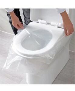 DubaiGallery Disposable Toilet Seat Cover 100% Waterproof Safe Travel Hotel Camp Bathroom Accessories Mat Portable Toilet Seat Cushion