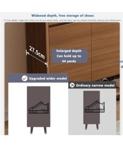 Alternative view of keke Entryway Shoe Storage Cabinet 120CM