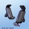 Ugreen Car Phone Holder, Air Vent Phone Mount, 360 Degree Rotatable Phone Holder Car, Flexible Car Mobile Holder, Air Vent Car Mount Compatible With iPhone 16/15 Series, Galaxy Z Flip 5/4 S24 S23, Xiaomi Black