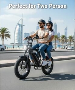 Windhorse V8 PRO Electric Bike – 750W Geared Hub Motor, 48V 16.6Ah High-Capacity Battery, 50 km/h Top Speed, Up to 45 km Riding Range, 20-Inch Fat Tires, Dual Suspension System, Shimano 7-Speed Gearing, Carbon Alloy Frame, Dual Disc Braking System - Image 5
