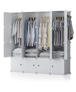 DubaiGallery Home Portable storage cabinet cupboard for hanging clothes combination wardrobe cupboard space savvette toy towel ideal storage organiser wardrobe clothes.