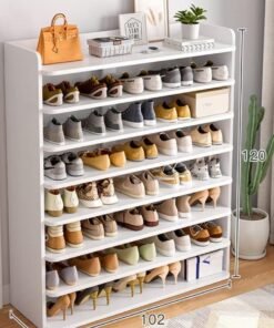 JOMILA Shoe Rack Wooden Shoes rack Shoe Cabinet Free Standing Entryway Shoe Tower Shelf Multi-Function Storage Organizer Boots Storage Shelf Home Furniture Modern House Office Stand Wood