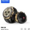 HainoTeko RW-26 Smartwatch for Men & Women | Gold, Stylish Fitness Tracker with AMOLED Display, Waterproof, Heart Rate Monitoring, and AI Voice Assistance