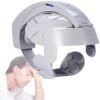 Multifunctional Electric Head Massager Scalp and Brain Massage Helmet with Pressure Vibration Relaxation Stress Relief Home Therapy Device Gray