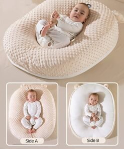 MIXDE Baby Nursing Pillows for Breastfeeding, Multifunctional Infants Feeding Support Pillows, Dual-Sided Anti-Reflux Baby Lounger, Removable Baby Sleeping Nest, Throw up Prevention Slope Mat