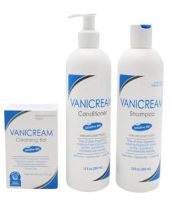Vanicream Bundle Kit includes Vanicream Cleansing Bar (3.9 oz), Vanicream Shampoo (12 fl oz), and Vanicream Conditioner (12 fl oz)â€”a complete gentle skincare and haircare solution for sensitive skin.