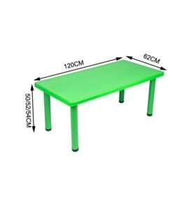 JSAITOYS 7 Pieces Lovely Environmentally Friendly Children's Study Rectangle Table With Chair Furniture