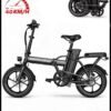 Wind Horse W2A Folding Electric Scooter with 350W High Speed Motor, 36V 8AH Battery, 40 KM/H Speed, 35 KM Range, Dual Disk Brakes, Carbon Alloy Frame and 16 Inches Tires
