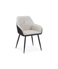 DANUBE HOME Elmont Dining Chair Set of 2 With PU Leather Upholstery |Sturdy Kitchen Dining Chairs Without Table Single Seater Modern Design Furniture For Dining Room L60xW56xH83.5cm