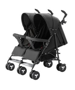 TEKNUM Lightweight Baby Twin Stroller Fellow, Easy To Maneuver - Black