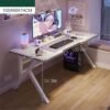 NKX K-Shaped Sturdy Computer Desk And Gaming Table Workstation Home Office Desk 100 CM