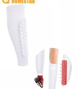 HOMESTAR Soccer Shin Guards, Shin Pads with Foam for Kids, Youth, Adult, Child Protective Gear, White