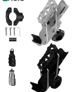 GROIC 2Pcs Bike Water Bottle Holder, Adjusting Cup Holder for Motorcycle, Automatic Clamp Design, Rotatable Cup Mount for Handlebar and Frame, Auto-Tightening Bicycle Drink