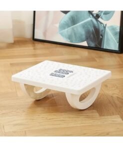 MIRFA Rocking Foot Rest with Manual Massage Rollers (White)