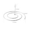 HOMESTAR 2Pcs Round Spiral Bed Sheet Hangers , Extra Thick Stainless Steel Round Folding Drying Rack, Hanger Quilt, Balcony Storage Rack, Space Saving Laundry Helper For Blankets , Duvet Covers , Bedspread, Tablecloth,Sofa Cover, Shawl , Scarf , White, 40 cm