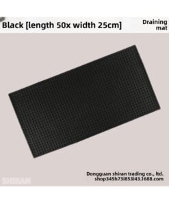 PVC Bar Mat Black Soft Rubber Bar Mat Milk Tea Shop Counter Drain Mat Cross-border Hotel Supplies