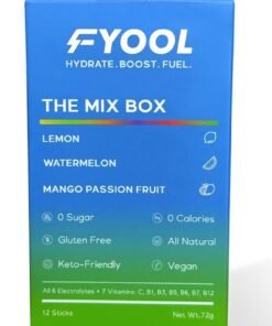 Fyool Electrolyte Powder Combo |  Lemon, Watermelon & Mango Passion Fruit | Zero Sugar |  Calories Electrolytes + Vitamins | Minerals Hydration & Energy Boost Vegan |  Gluten-Free |  Travel Essentials | 12 Stick Packs