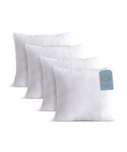 Hotel Linen Klub 4-Piece Cushion Fillers 45x45 cm – 350 Grams Each – Fluffy and Durable with Non-Woven Outer Fabric – Ideal for Living Room & Bedroom Styling