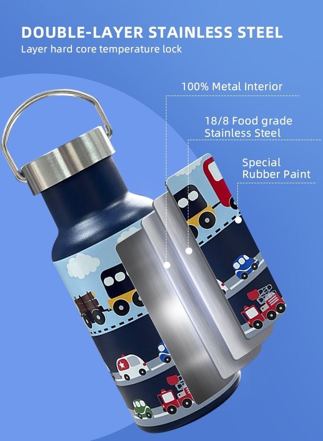 Soft Touch 350 ML Baby Sippy Cup Stainless Steel Water Bottle for Kids Toddler Water Bottle with Lid and Straw - Image 2