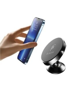 Baseus Car Phone Holder Magnetic Mobile Holder For Car Dashboard Car Phone Mount Adhesive Car Mount Holder Magnetic Phone Mount Compatible With iPhone 15/14/13 Galaxy S23 S22 (Not Support Magsafe) Black