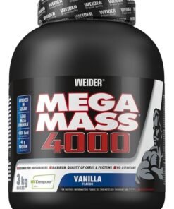 Weider Mega Mass 4000 Weight Gainer Vanilla Flavour  3Kg