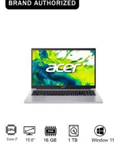 Acer Aspire Lite AL15 Laptop with 13th Gen Intel Core i7-13620H 10 Cores Upto 4.9GHz/16GB DDR5 RAM/1TB SSD Storage/Intel UHD Graphics/15.6" FHD IPS SlimBezel Display/WiFi-6/Win 11/ English Light Silver