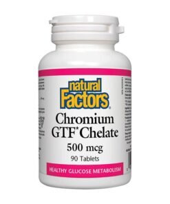 natural Factors Chromium GTF Chelate 500 mcg 90 Tablets