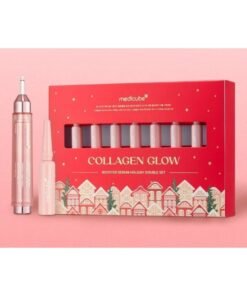 Medicube Collagen Glow Booster Serum Holiday Double Set, Firming & Lifting Anti Aging Serum with Marine Collagen & Peptides, Hydrating Plumping Face Serum for Youthful Radiant Glass Skin, Limited Edition