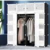 Simple Wardrobe Wardrobe Combination Plastic Wardrobe Assembly Material Storage Storage Cabinet Simple Modern Economy