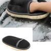 Polishing Waxing Buffing Soft Fur Pads Hand Washing Cleaning Glove