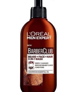 L'OREAL PARIS L'Oreal Men Expert Barber Club 3-in-1 Beard, Hair & Face Wash Clear 200ml