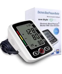 Changli Pressure Monitor with BP Cuff, Digital Upper Arm Pressure Monitor, Upper Arm Pressure Machine with Voice Broadcasting, IHB Detection and Memory for 2 Users 99 Sets, Pressure Monitor for Home