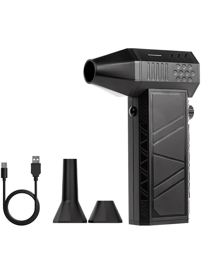 GGEROU Compressed-Air-Duster-Mini-Blower- Turbo Fan- 130000RPM Electric Duster- Keyboard Cleaning kit- No Canned- Replace Compressed air can- Jet Dry Blower-Car Dryer air Blower- Pc dusters for Cleaning (X6)