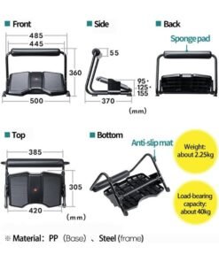 WALALLA 3 Adjustable Heights Under Desk Foot Rest, Ergonomic Office Footrest, Foam Leg Rest, Elevated Under Table, Standing Desk Foot Rocker, Versatile Foot Stool with Footrest Support Stand - Image 3