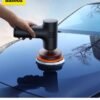 Baseus Rechargeable Car Polisher, Mini Cordless Car Polisher, Compact and Lightweight Electric Polisher, Car Polisher (4000mAh, 300 RPM for Polishing and Buffing) - Black