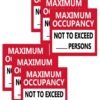 Besttile Maximum Occupancy Not to Exceed Persons Business Signs for Hotel,Business,Office,Social Distancing,10x7 Inch,10 Pcs Per Pack