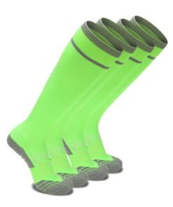 SKY WING Unisex Athletic Knee High Breathable Compression Solid Tube Soccer Football Sport Socks 1/2/3/4 Pairs for Youth Adult