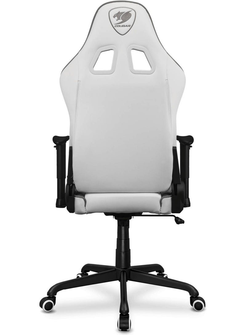 Cougar Armor Elite Gaming Chair, Premium PVC Leather, Full Steel Frame, 160° Reclining Backrest, 2D Adjustable Armrests, Head & Lumbar Pillows, Class 4 Gas Lift, Ergonomic Office & Gaming Chair, White | 3MELIWHB.0001 - Image 4